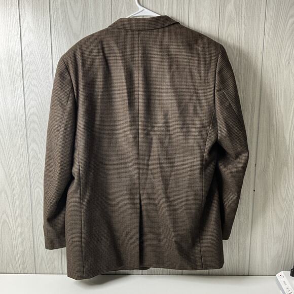 Ralph Lauren 2-Button Sport Coat Men's 46 L 100% Wool Blazer Houndstooth LRL - Picture 4 of 12